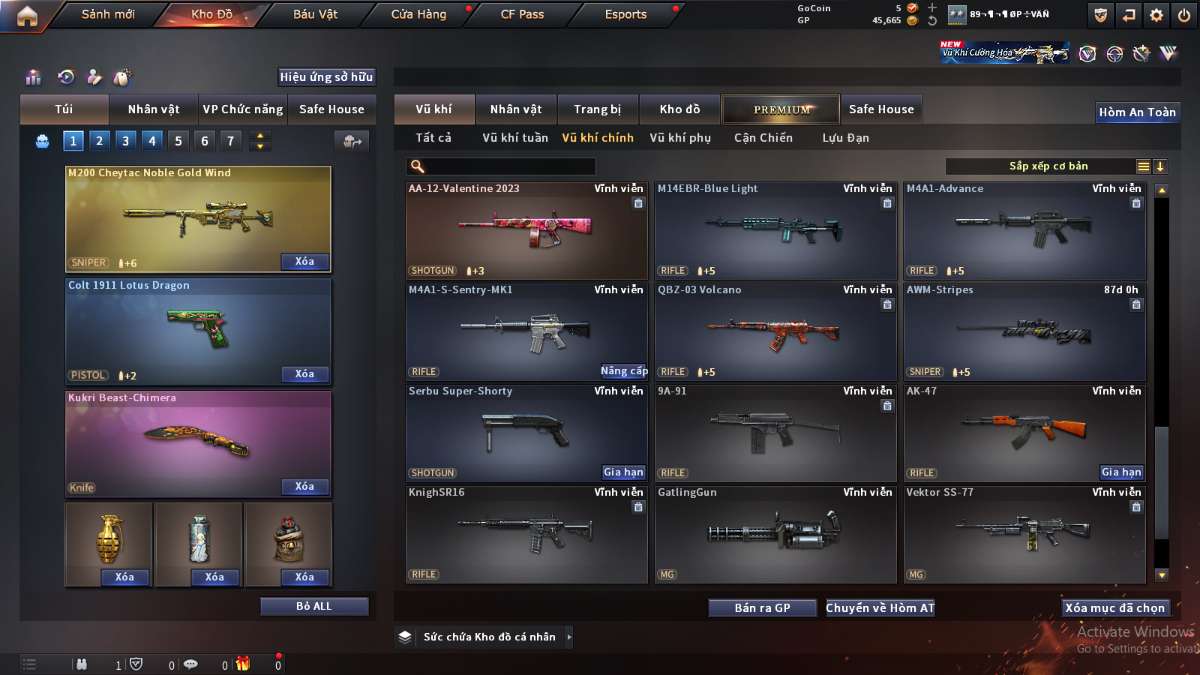 shop acc cf uy tin gia re
